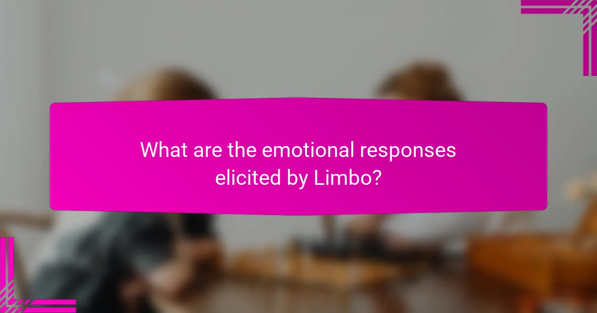 What are the emotional responses elicited by Limbo?