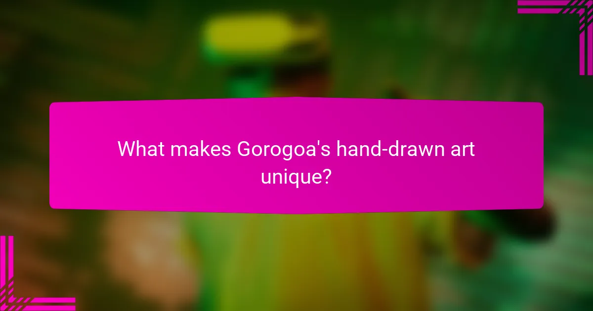 What makes Gorogoa's hand-drawn art unique?